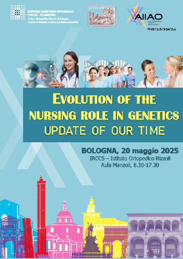 Locandina Evolution of the Nursing Role in Genetics Bologna 20 Maggio 2025