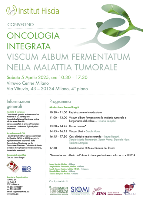 Locandina oncologia integrata new